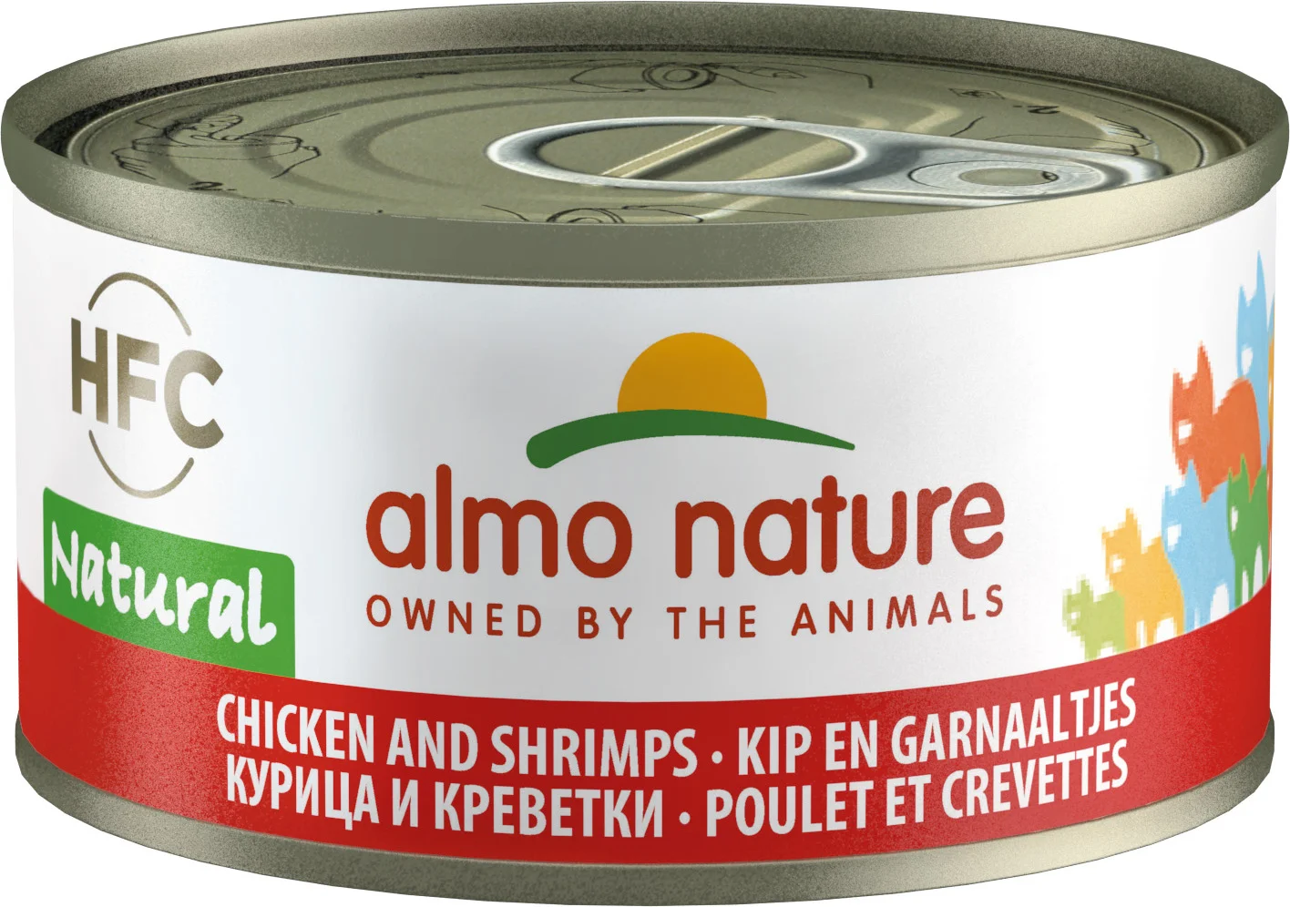 Almo Nature kattenvoer HFC kip en garnaaltjes 70 g