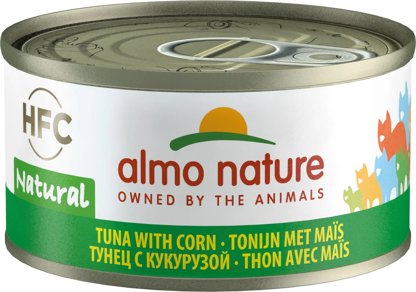 Almo Nature kattenvoer HFC tonijn met mais 70 g