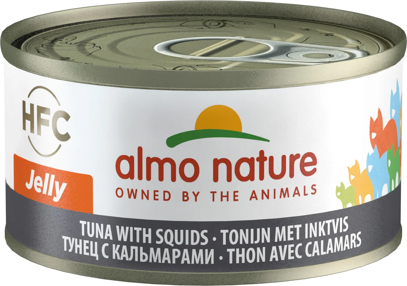 Almo Nature kattenvoer HFC tonijn met inktvis 70 g