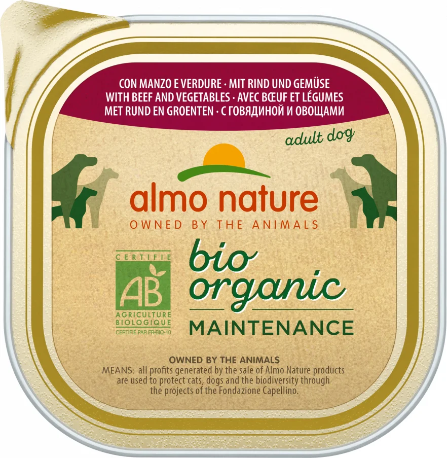 Almo Nature natvoer Biorganic adult kip/groente 300 g