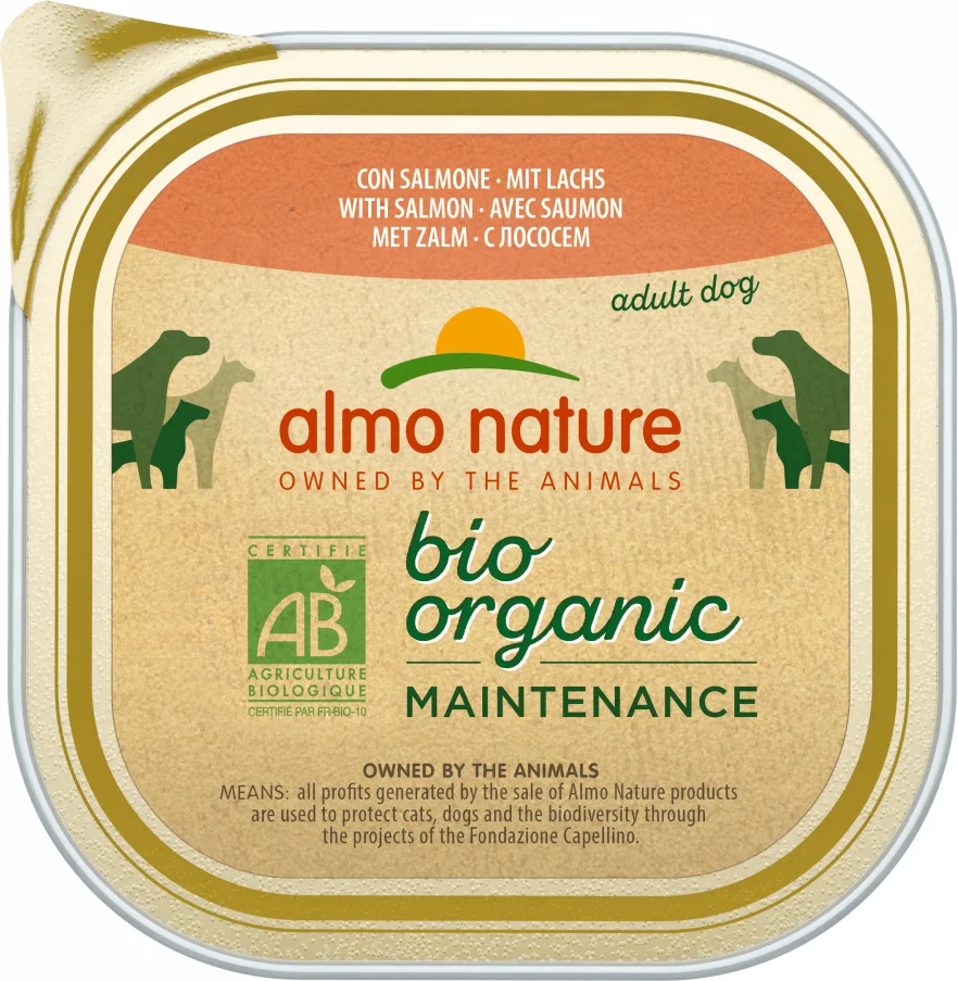 Almo Nature natvoer Biorganic adult zalm 300 g