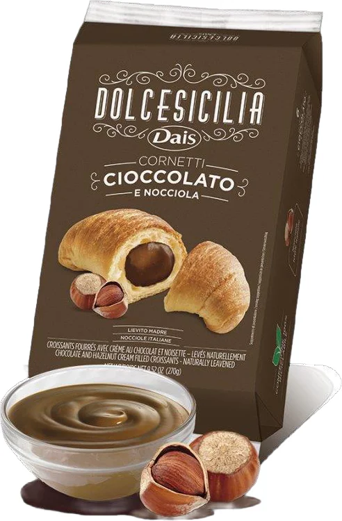 Dais croissant hazelnoot 270 gr 6 stuks