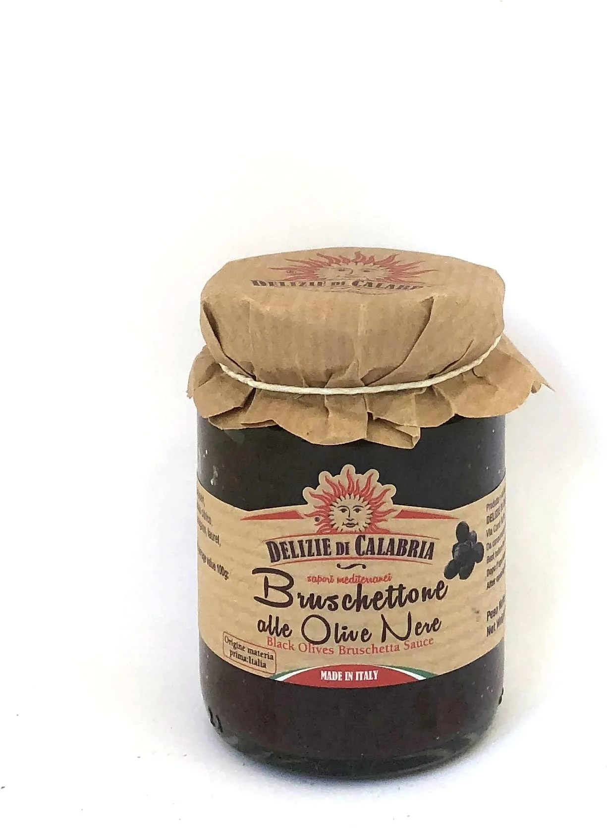 Delizie di Calabria dipsaus bruschetta zwarte olijven 90 g