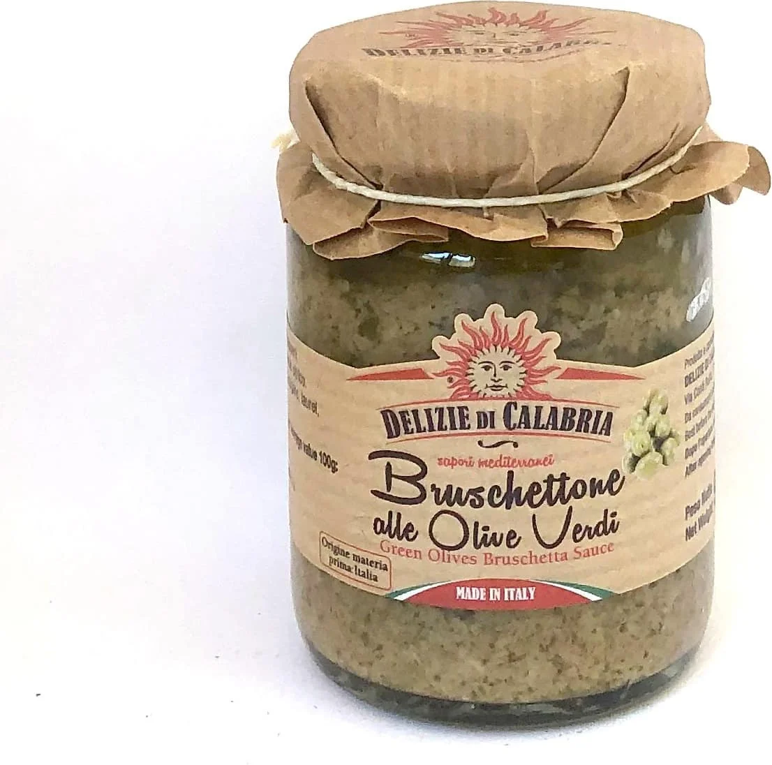 Delizie di Calabria dipsaus bruschetta groene olijven 90 g