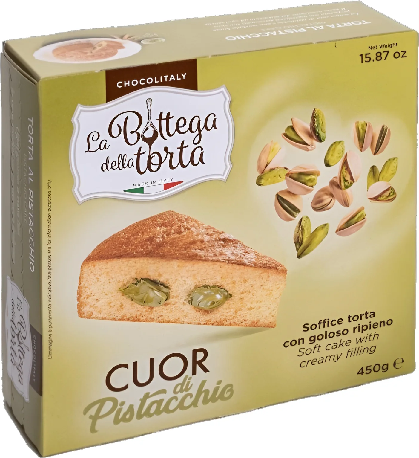 Chocolitaly cake Bottega della Torta pistache 450 gr