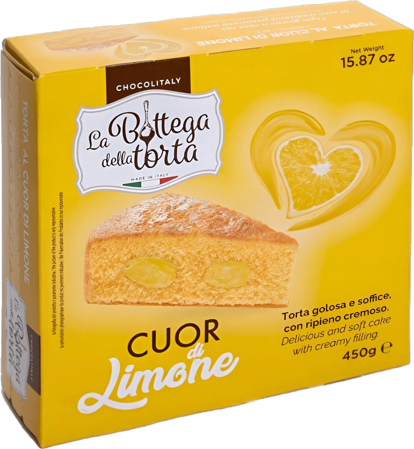 Chocolitaly cake Bottega della Torta citroen 450 gr