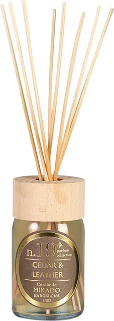 Cerabella geurstokjes Cedar & Leather 100 ml