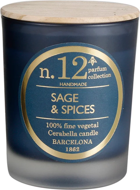 Cerabella geurkaars Sage & Spices kruidig 40 uur D 8 H 12 cm