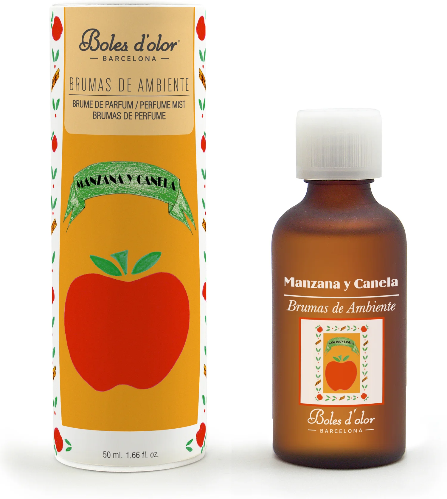 Boles d'olor geurolie Brumas de ambiente Appel en Kaneel 50 ml