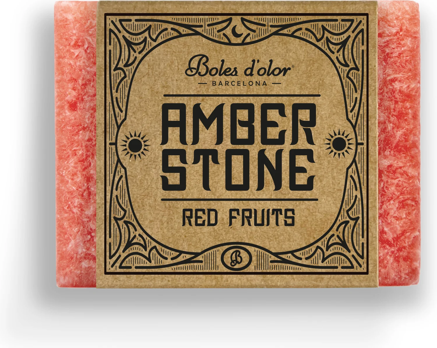 Boles d'olor amberblokje Red Fruits rood 4,5 x 3,5 x 2 cm