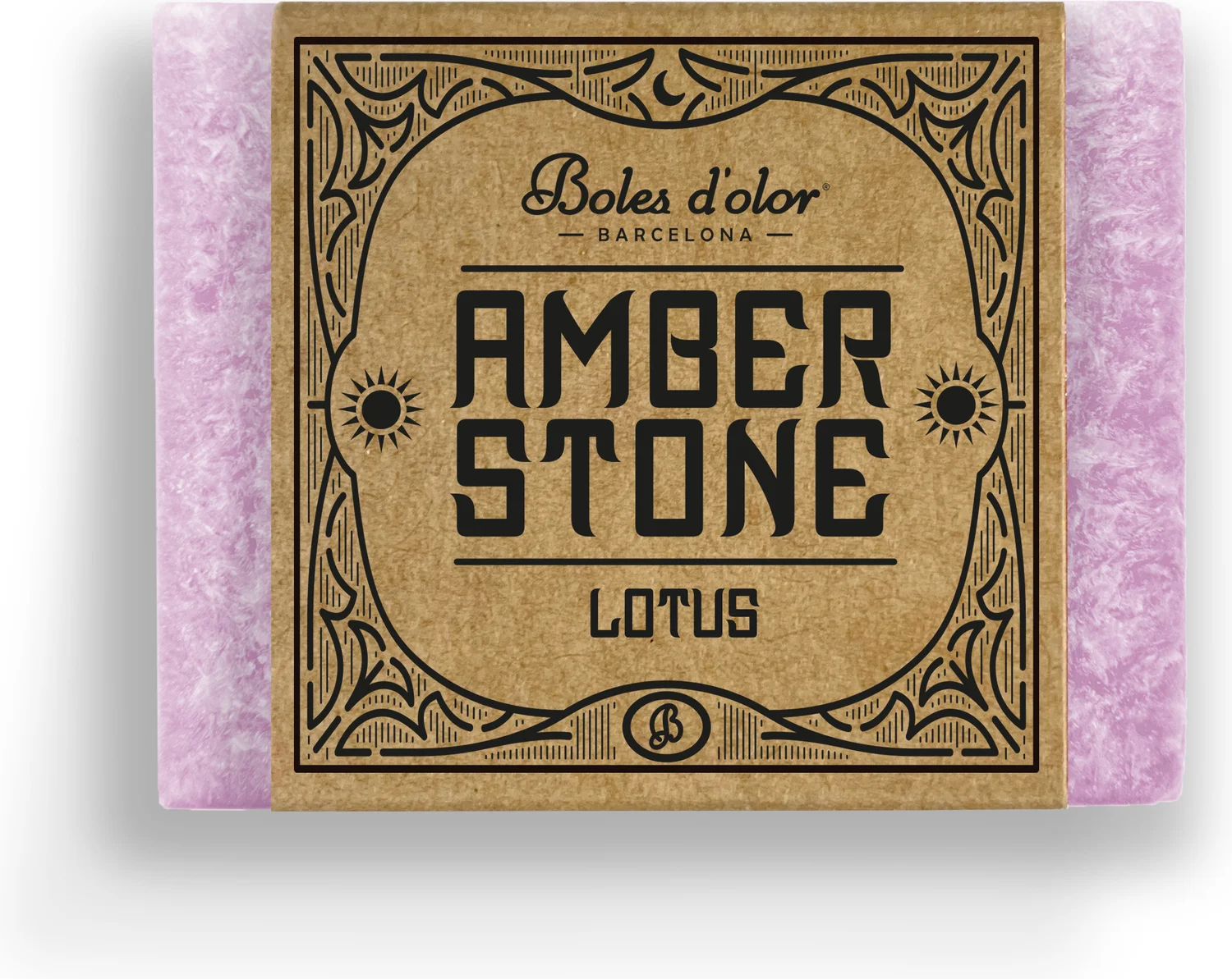 Boles d'olor amberblokje Lotus lila 4,5 x 3,5 x 2 cm