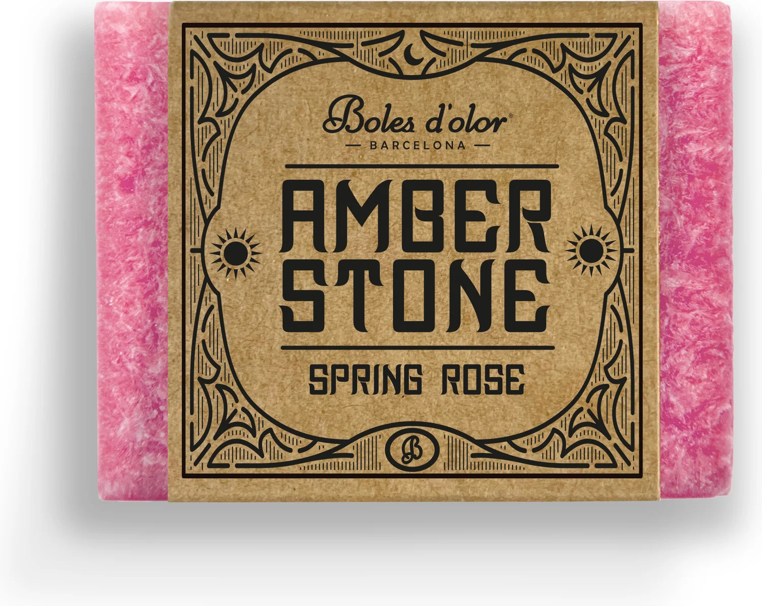 Boles d'olor amberblokje Spring Rose roze 4,5 x 3,5 x 2 cm