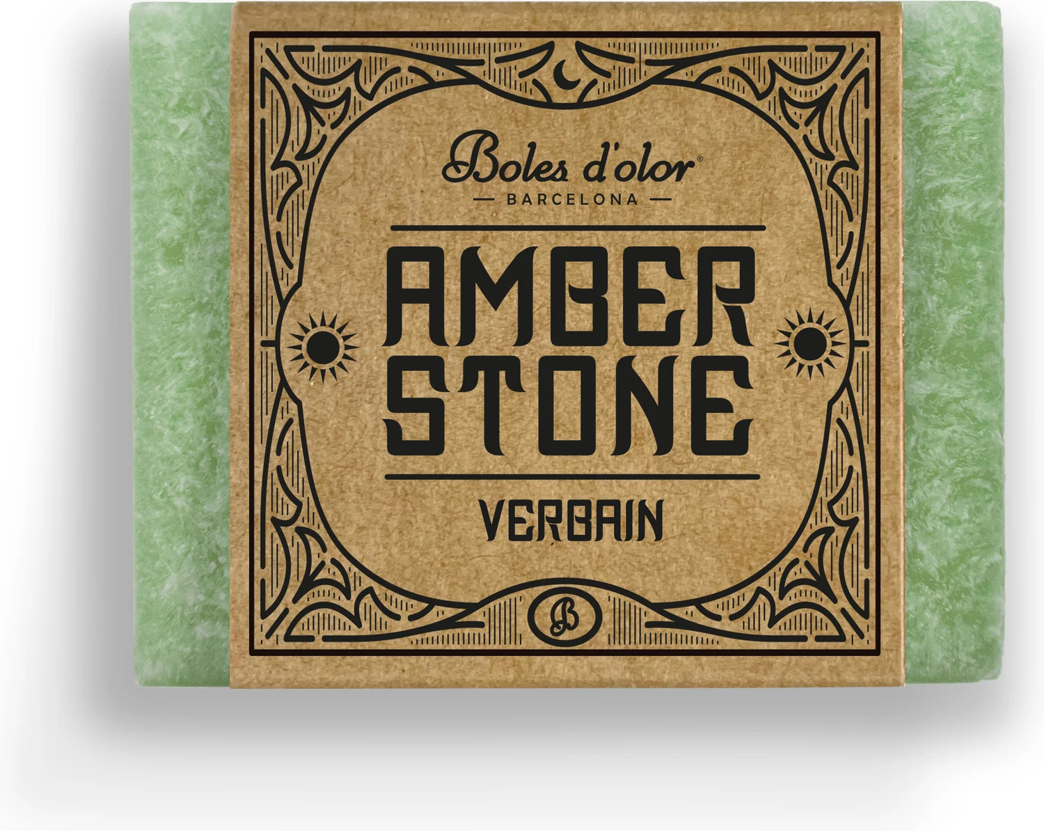 Boles d'olor amberblokje Verbain groen 4,5 x 3,5 x 2 cm