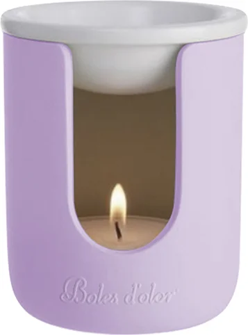 Boles d'olor wax geurbrander Etna paars D 9 H 11 cm