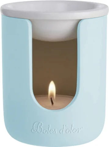 Boles d'olor wax geurbrander Etna blauw D 9 H 11 cm
