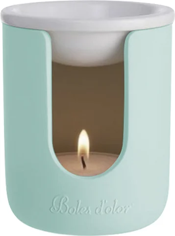 Boles d'olor wax geurbrander Etna groen D 9 H 11 cm
