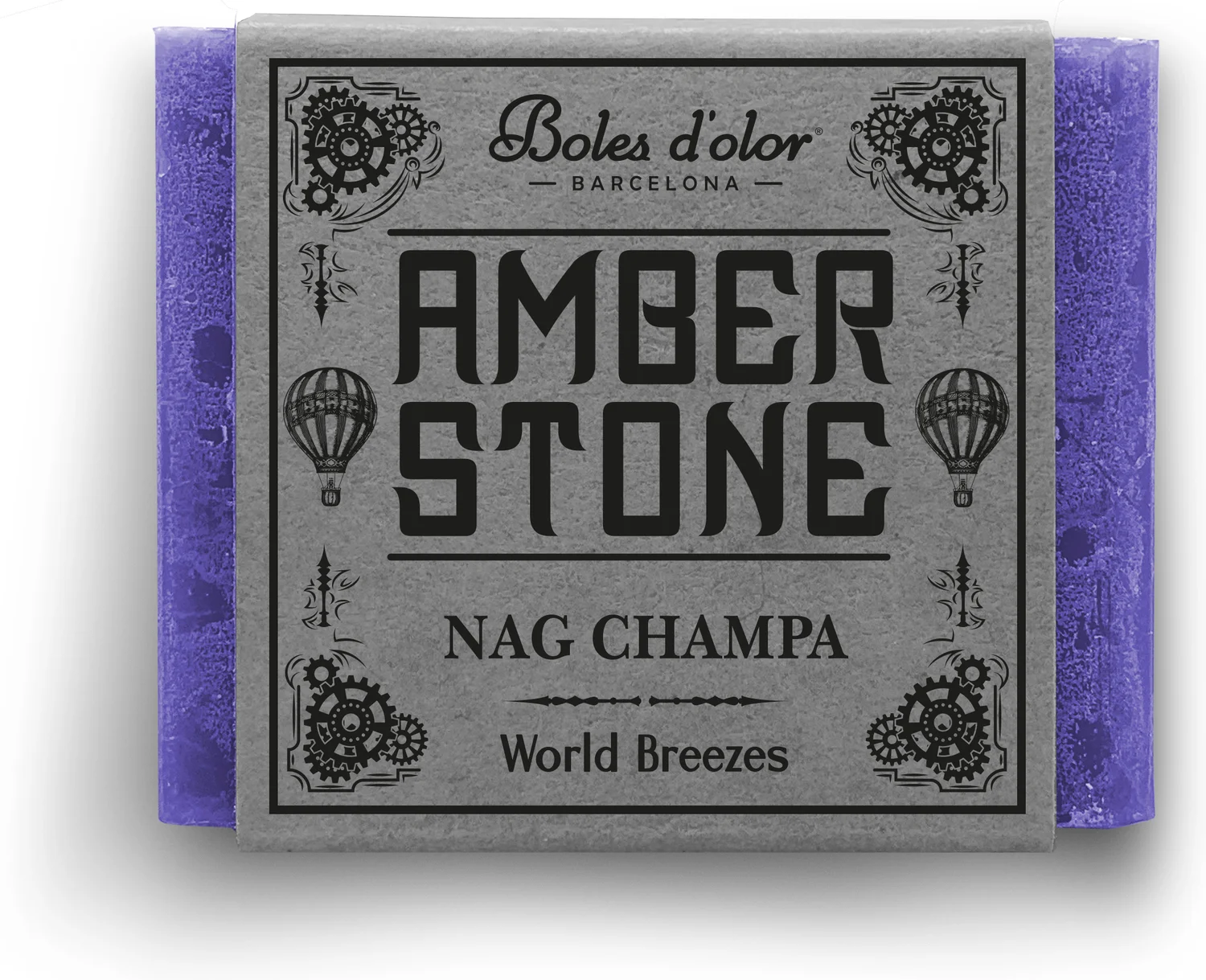 Boles d'olor amberblokje Nag Champa 4,5 x 3,5 x 2 cm