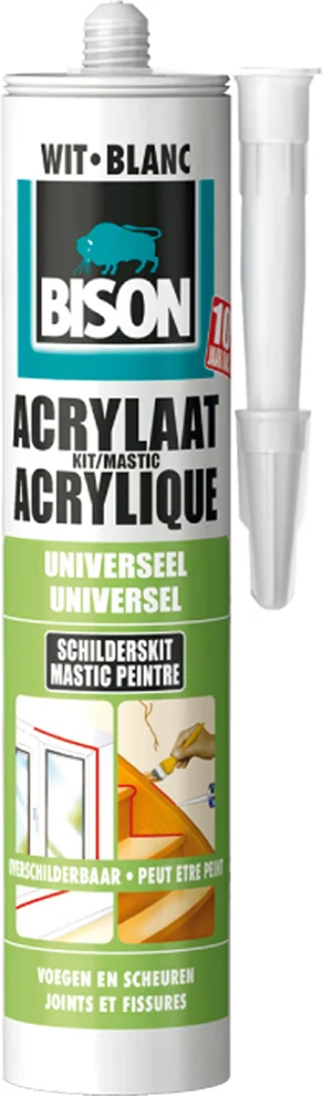 Bison acrylaatkit wit 310 ml