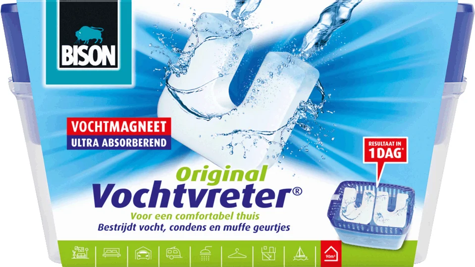 Bison vochtvreter Ultra 900 g + gratis vochtmagneet