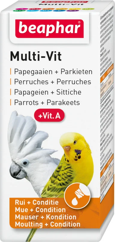 Beaphar vitaminen Multi-Vit papegaai 20 ml
