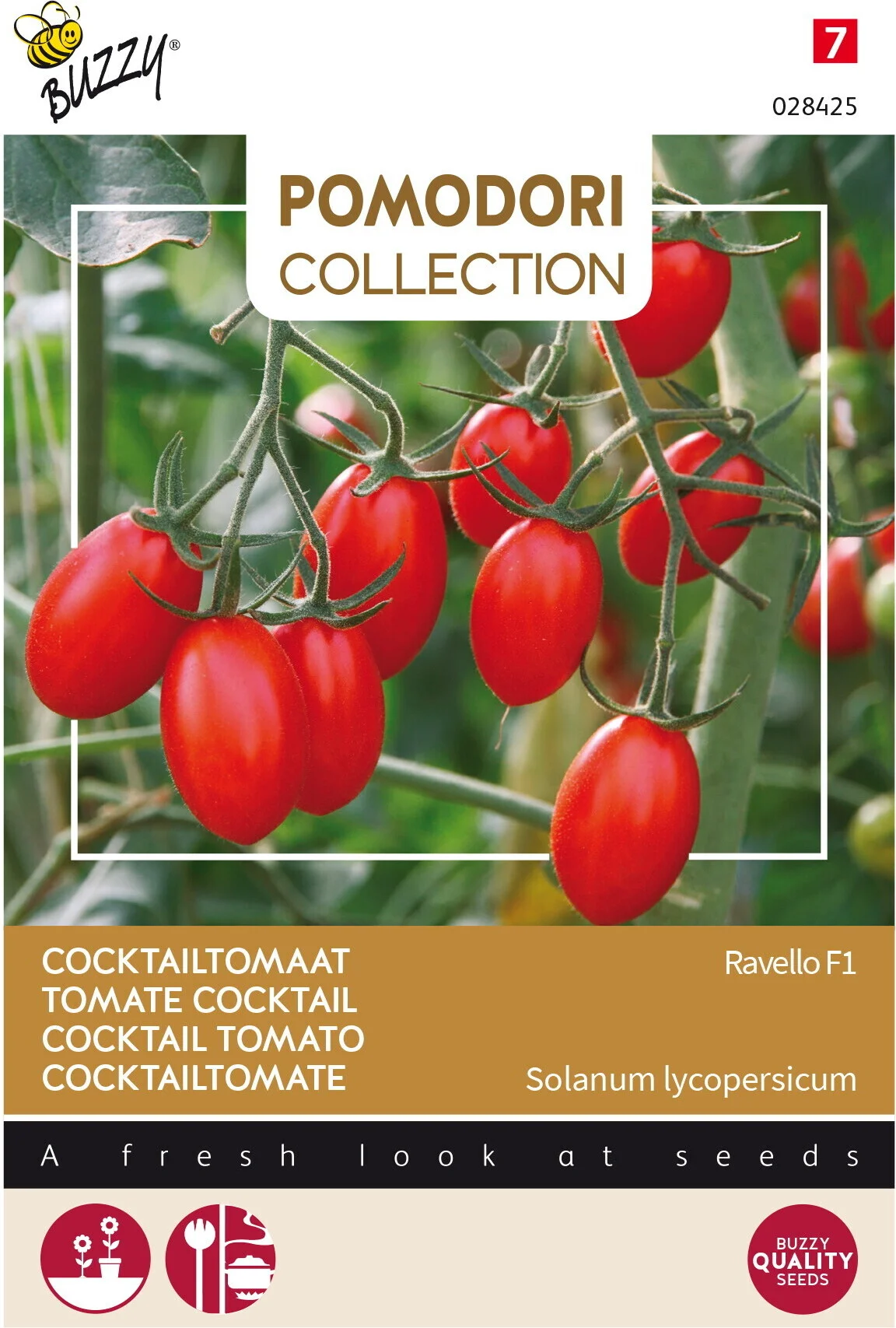 Buzzy® Pomodori groentezaad Tomaat (Lycopersicon esculentum 'Ravello' F1)