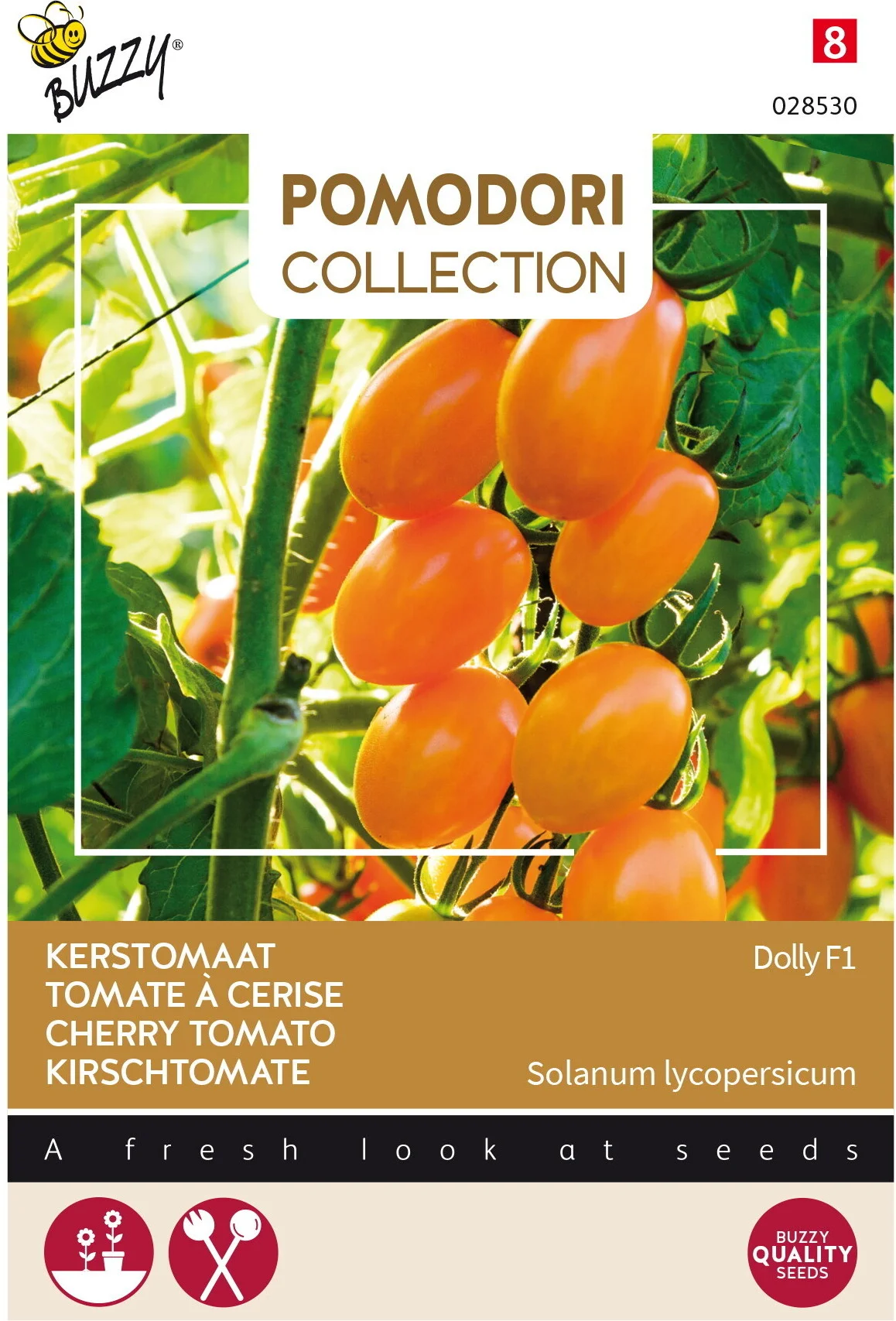 Buzzy® Pomodori groentezaad Kerstomaat (Lycopersicon esculentum 'Dolly' F1)