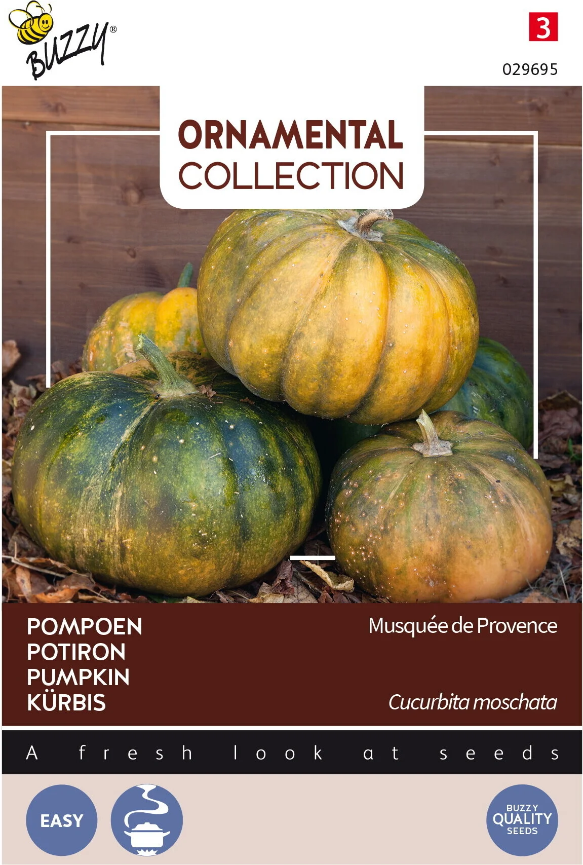 Buzzy® Ornamental groentezaad Courgette (Cucurbita 'Musque De Provence')