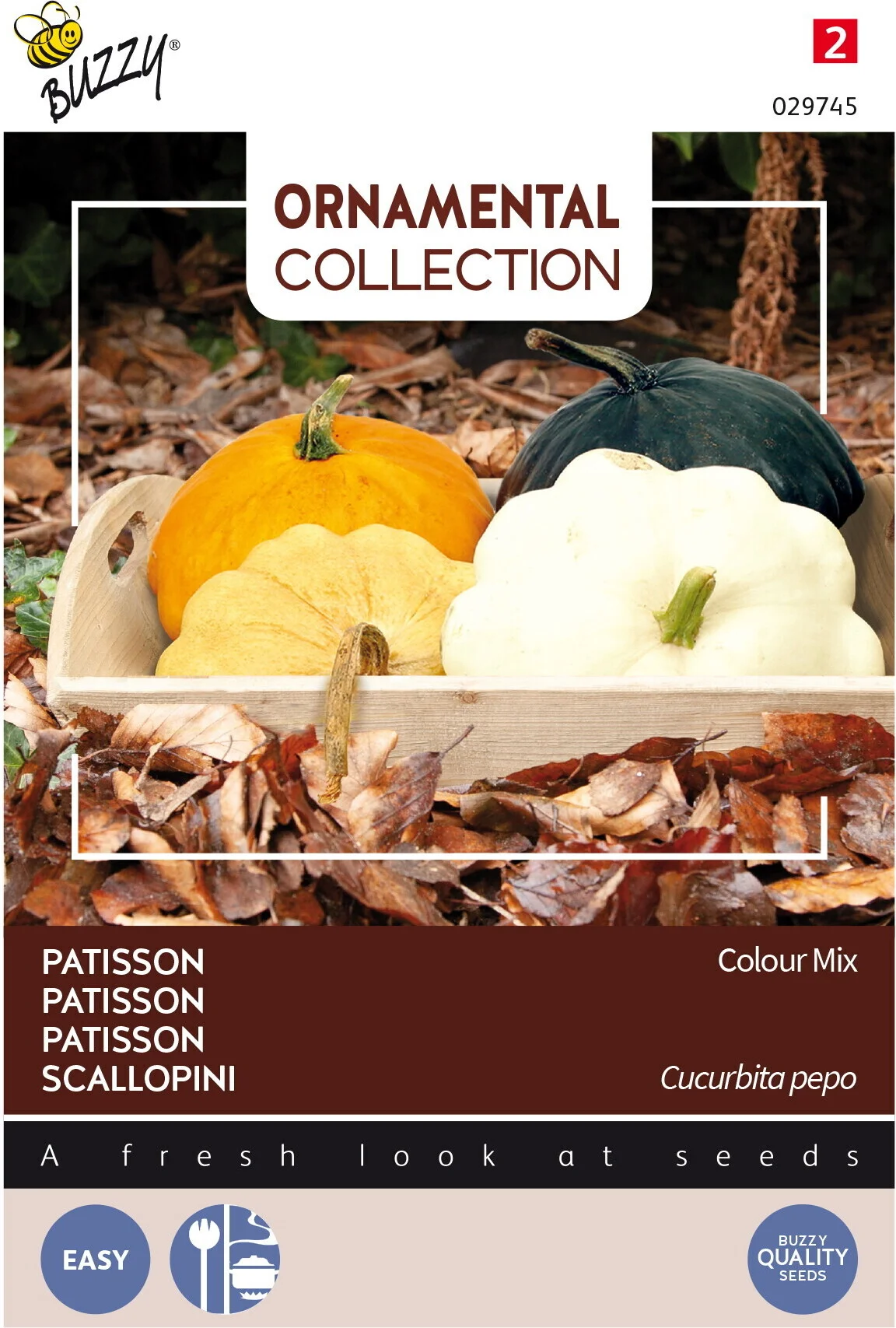 Buzzy® Ornamental groentezaad Patisson 'Colour Mix')