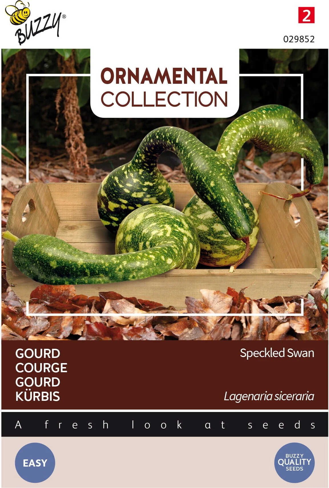 Buzzy® Ornamental groentezaad Gourd (Lagenaria siceraria 'Speckled Swan')