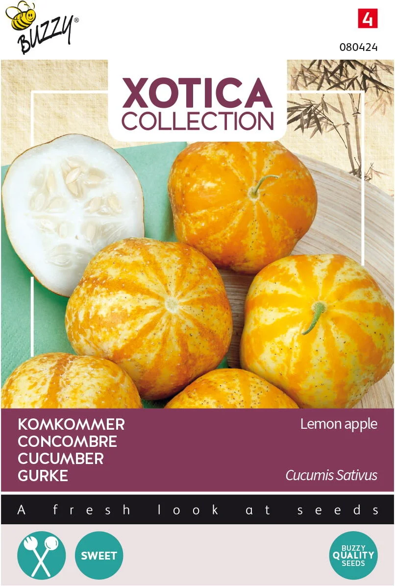 Buzzy® Xotica groentezaad Komkommer (Cucumis sativus 'Lemon Apple')
