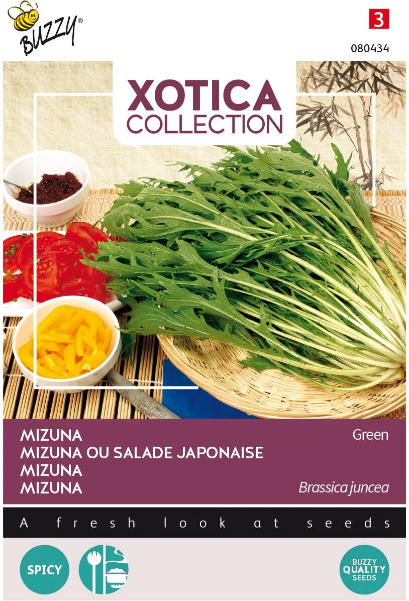 Buzzy® Xotica groentezaad Japanse salade (Mizuna)