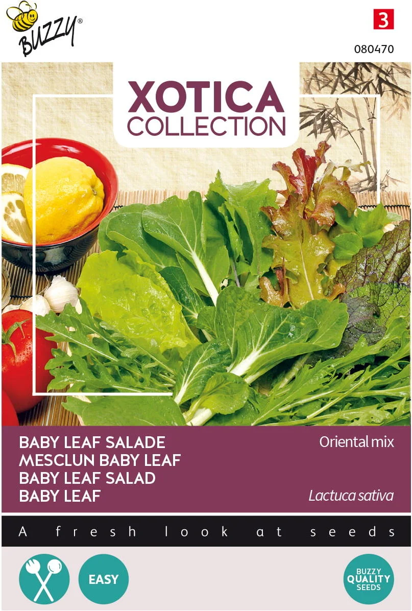 Buzzy® Xotica groentezaad Oriental Mix baby leaf