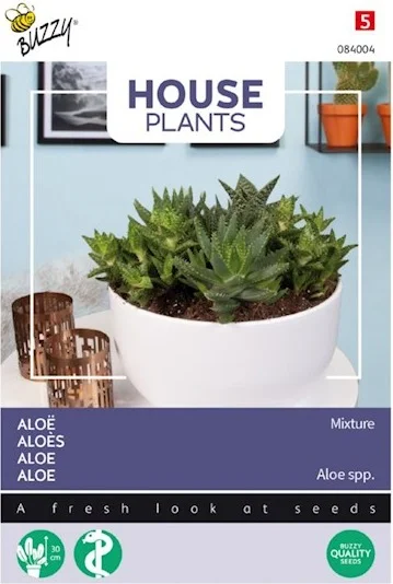 Buzzy House Plants kamerplantenzaad Aloë mengsel