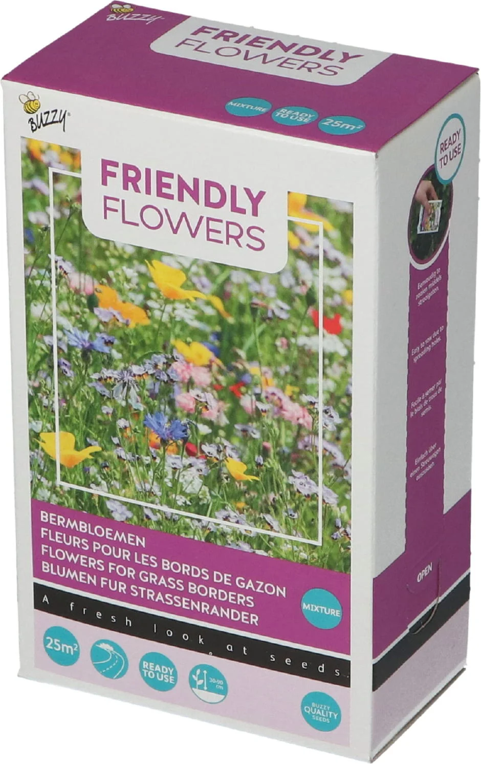 Buzzy grow gifts zaden strooidoosje friendly flowers bermmengsel 100g