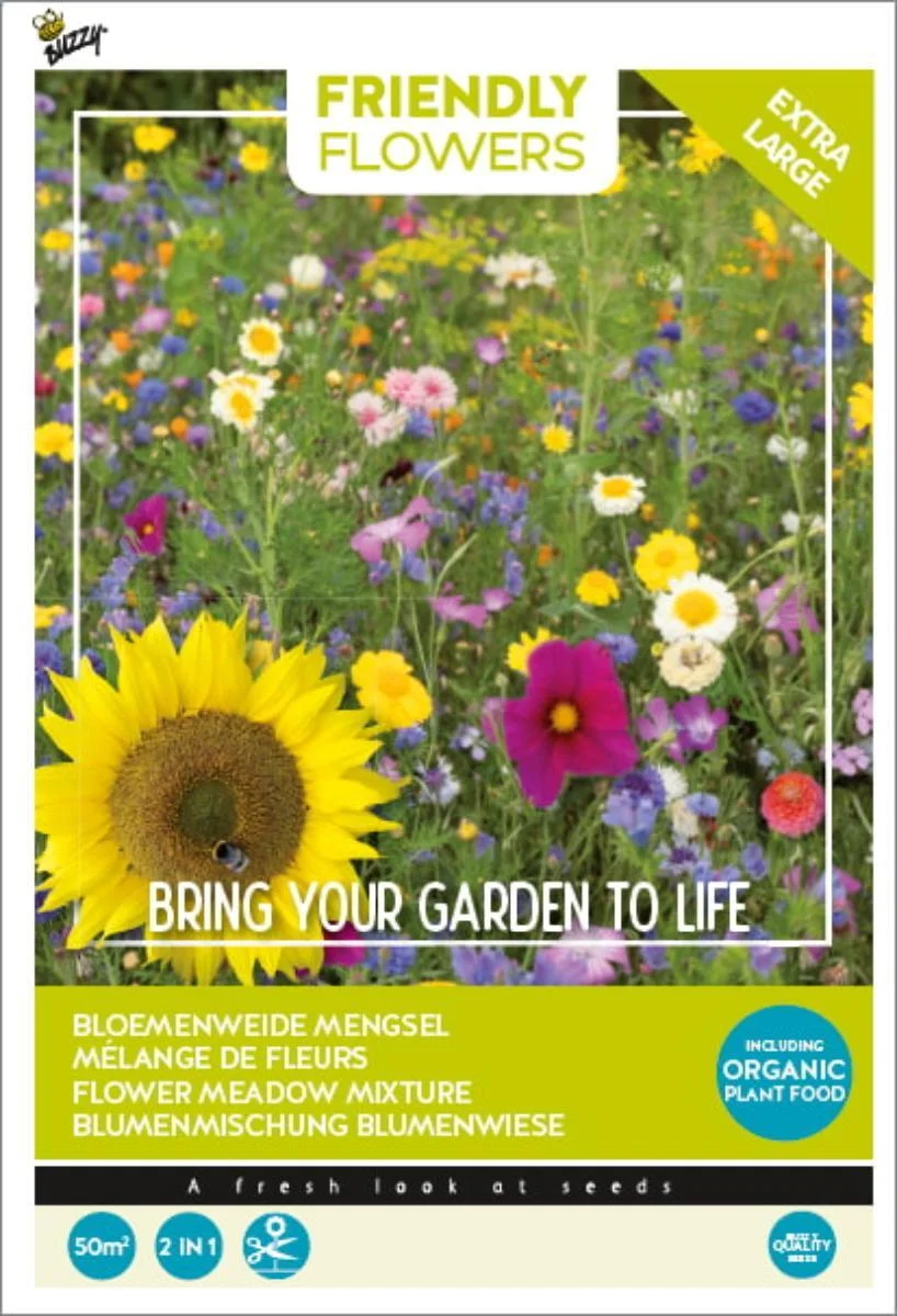 Buzzy Friendly Flowers Mix zomerbloemen 50 m2