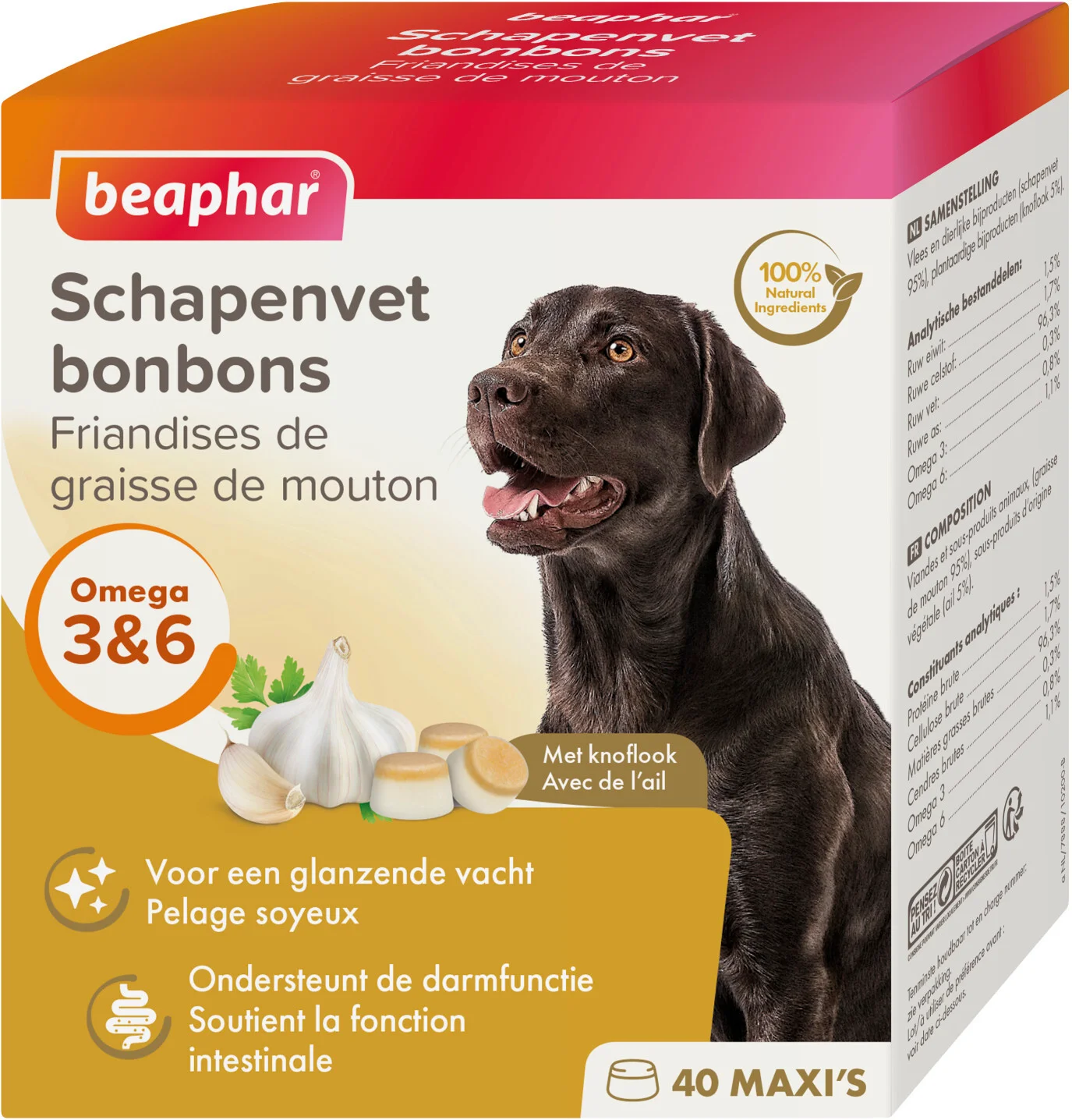 Beaphar schapenvet bonbons knoflook 245 g