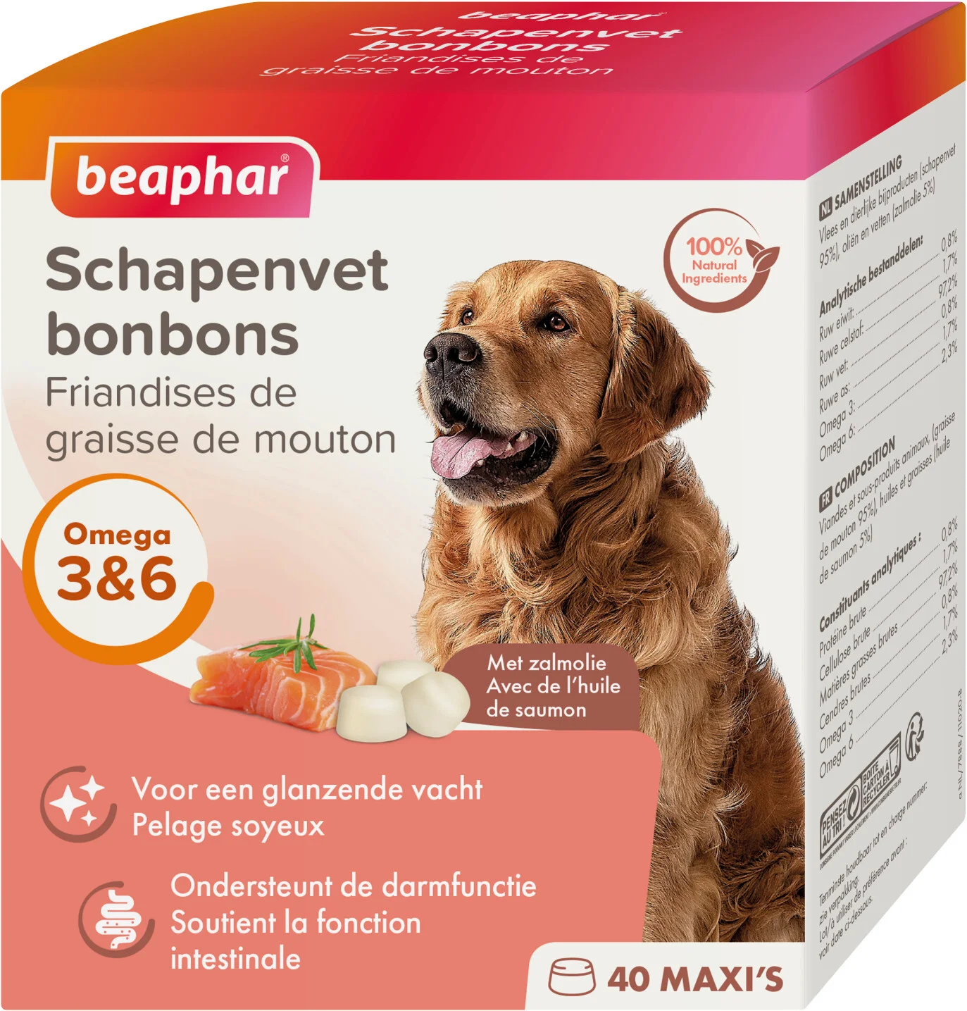 Beaphar schapenvet bonbons zalm 245 g
