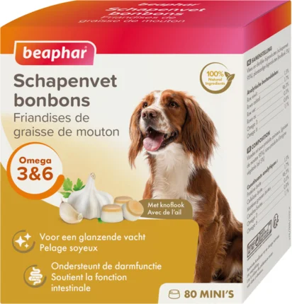 Beaphar schapenvet bonbons mini knoflook 245 g