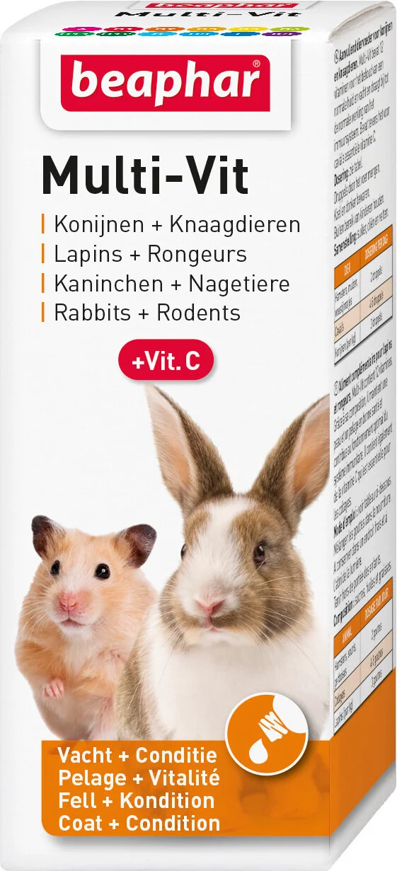 Beaphar konijn en knaagdier multi-vit 50 ml