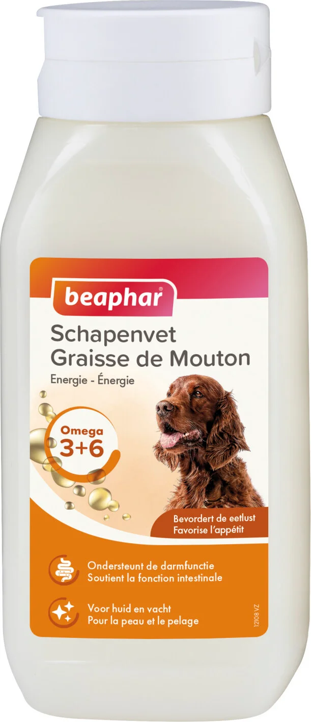 Beaphar voedingssupplement Schapenvet 430 ml