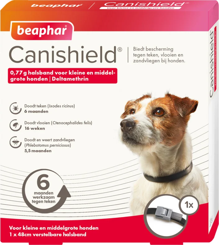 Beaphar Canishield vlooienband hond klein/middel