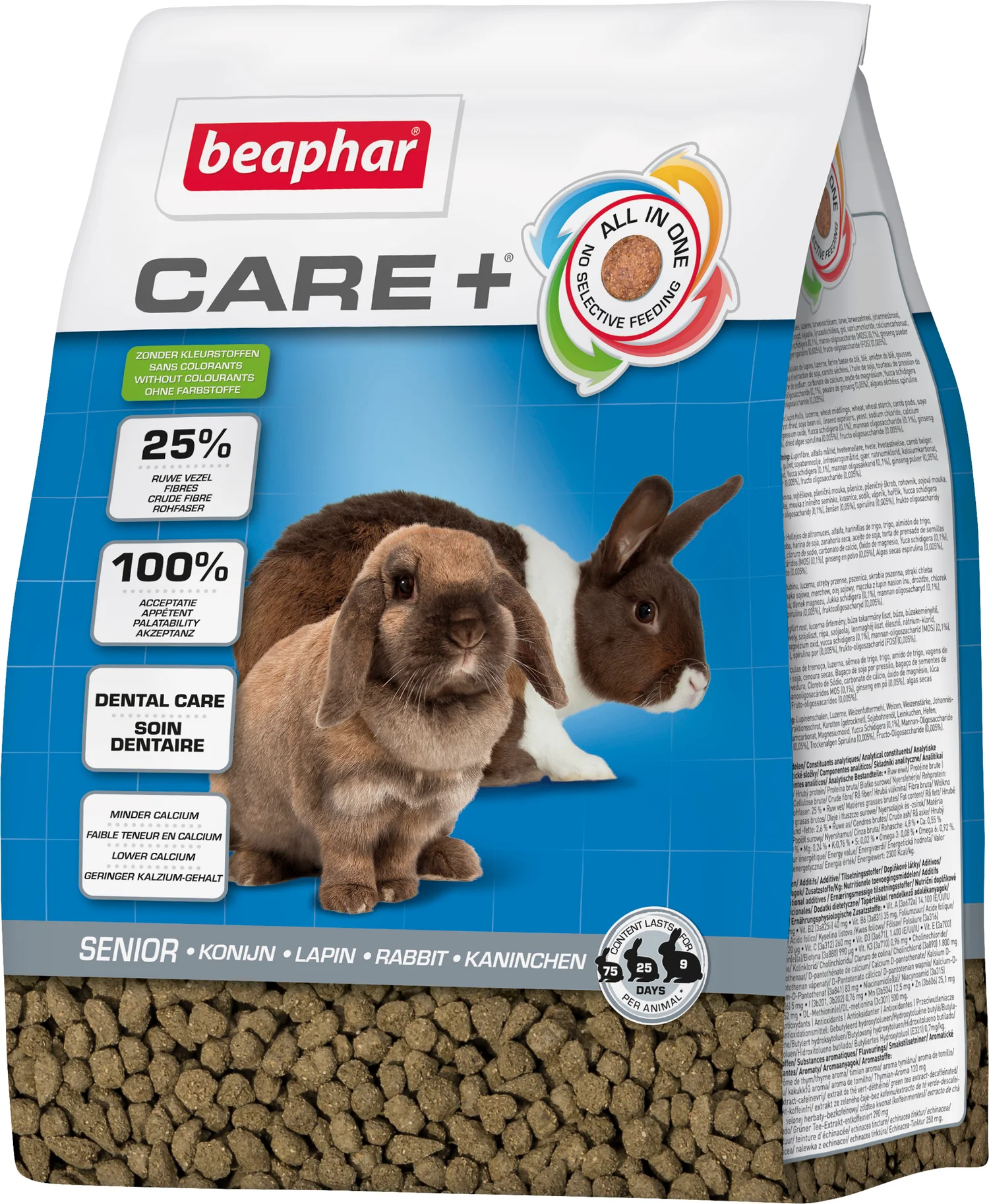 Beaphar konijnenvoer Care+ senior 1,5 kg