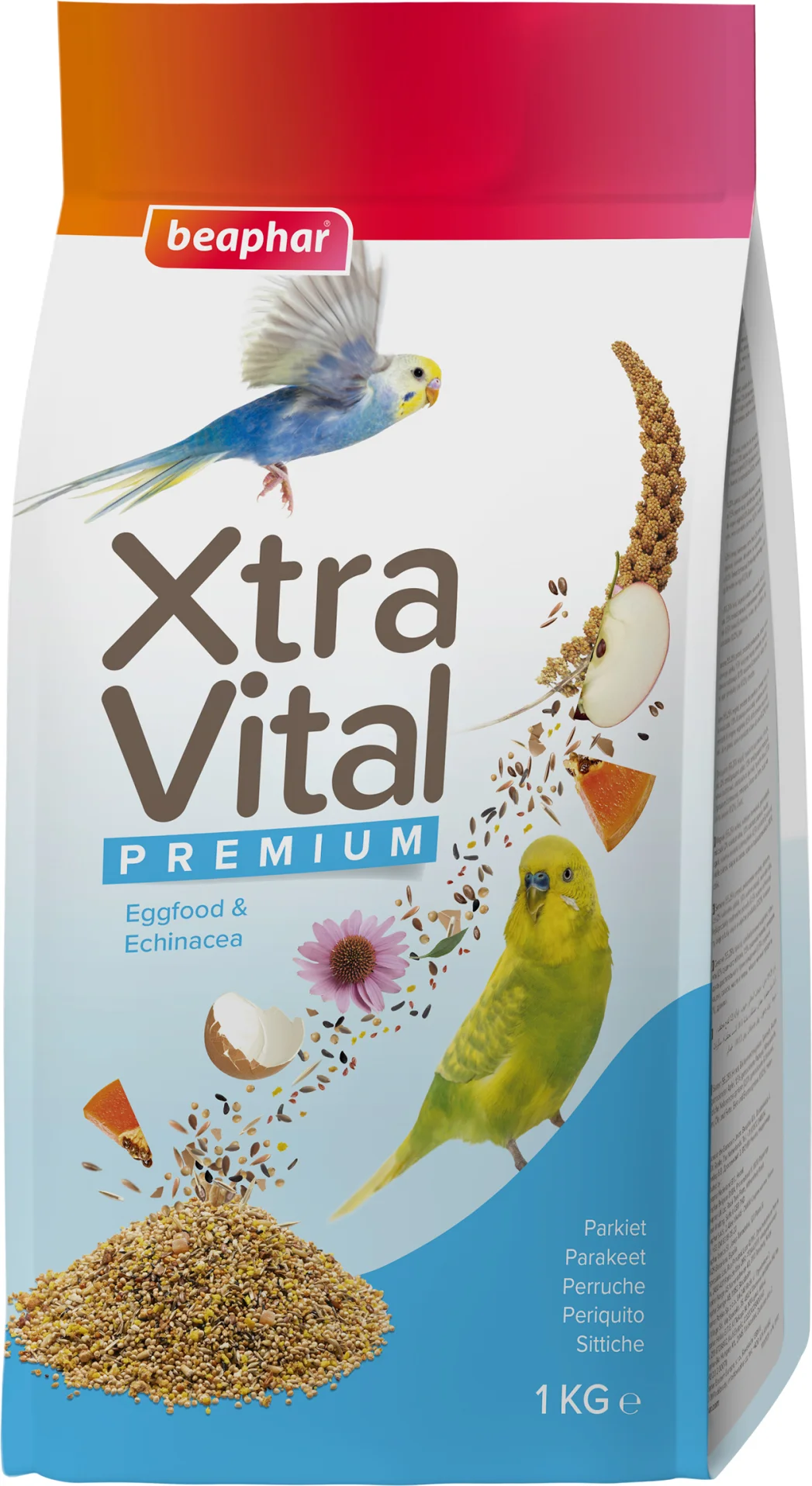 Beaphar vogelvoer Xtravital parkiet 1 kg