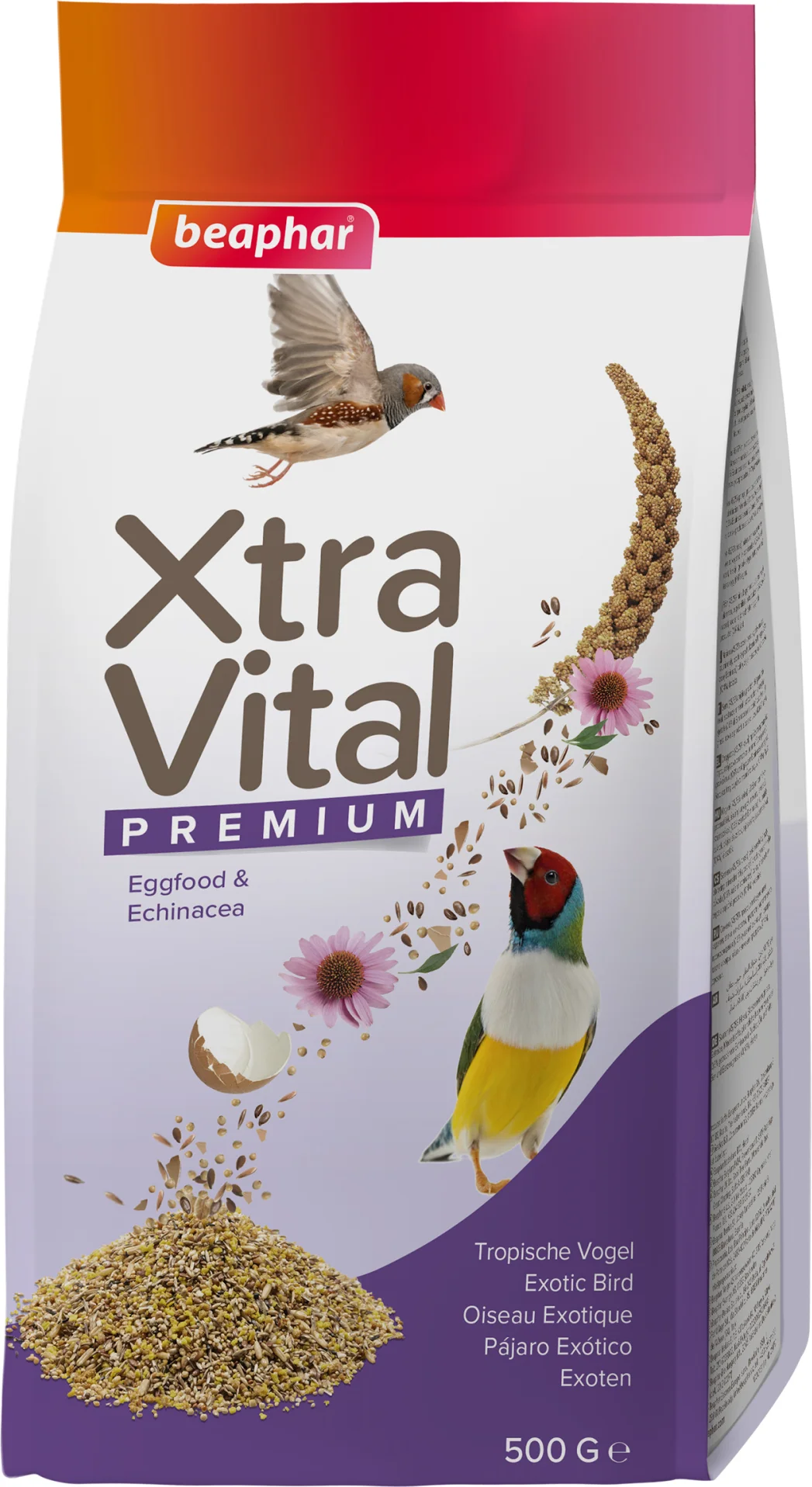 Beaphar vogelvoer Xtravital tropische vogels 500 g