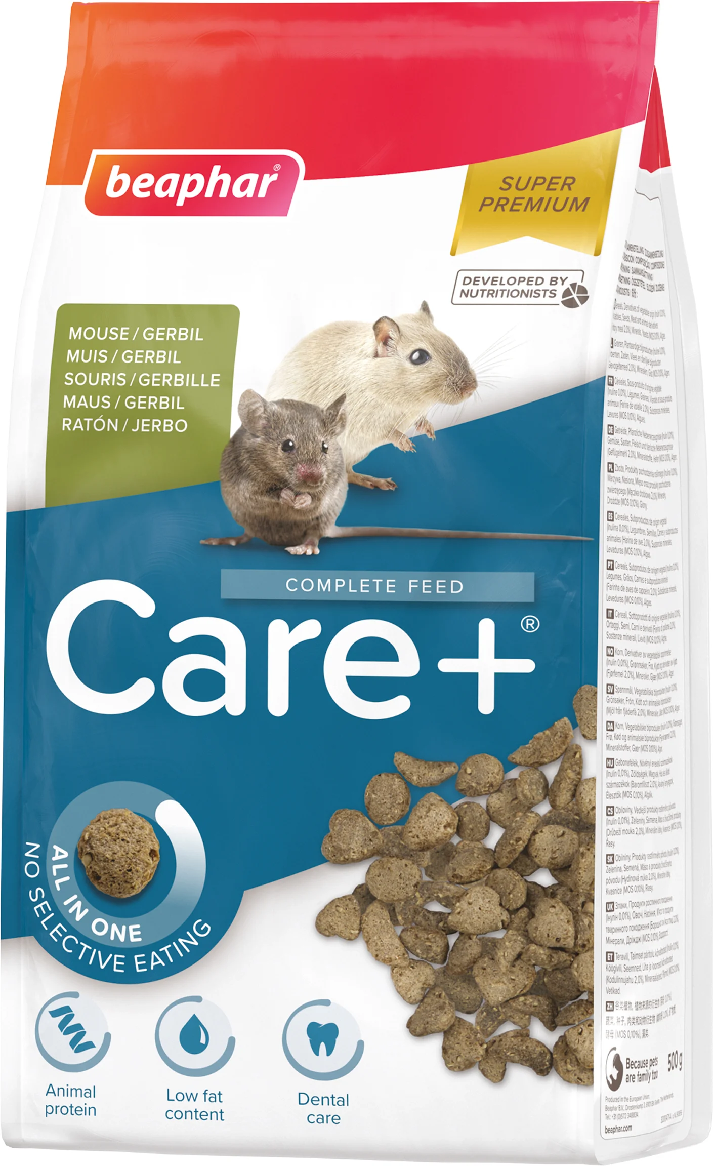 Beaphar gebril / muizenvoer Care+ 500 g