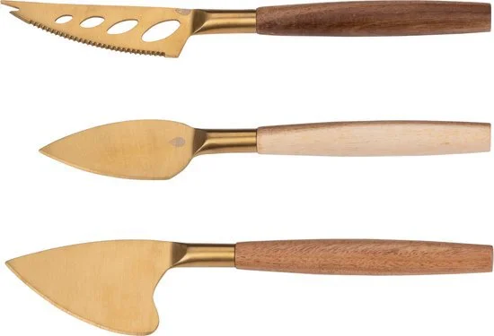 Alpina kaasmes Cheese goud 3-delig