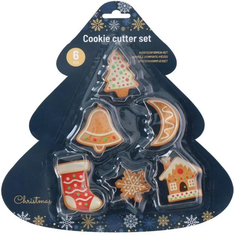 Alpina uitsteekvorm Kerst 30 x 2 x 23 cm 6 stuks