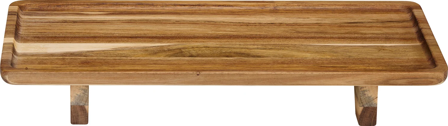 Alpina dienblad James bruin acaciahout 38 x 20,5 x 5,5 cm
