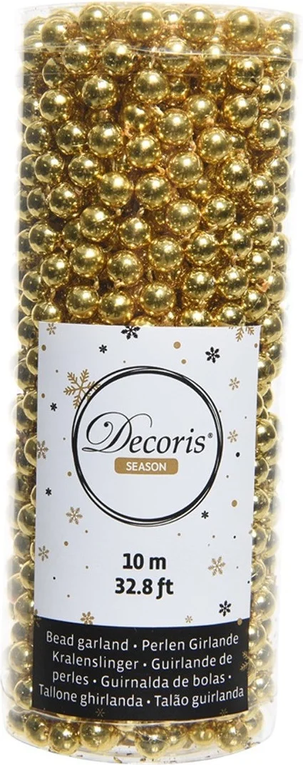 Decoris kralenketting Marilene goud 10 m
