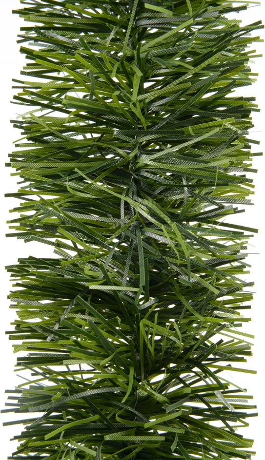 Decoris kerstslinger groen mat 270 cm